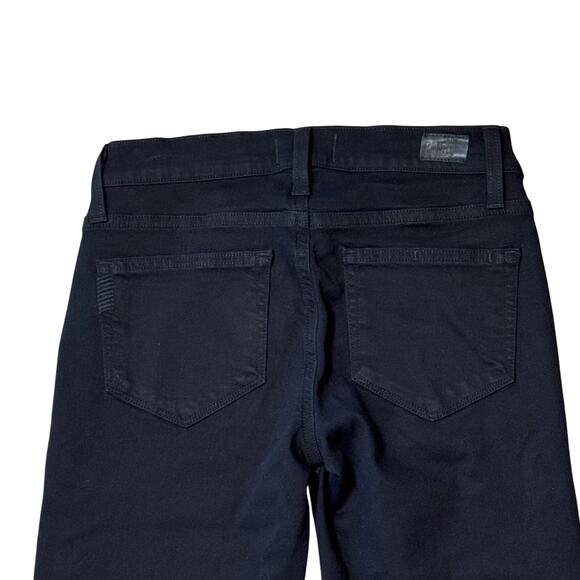 Paige Maternity Verdugo Ultra Skinny Elastic Insets Black Denim Jeans Women’s 24 - Picture 11 of 16